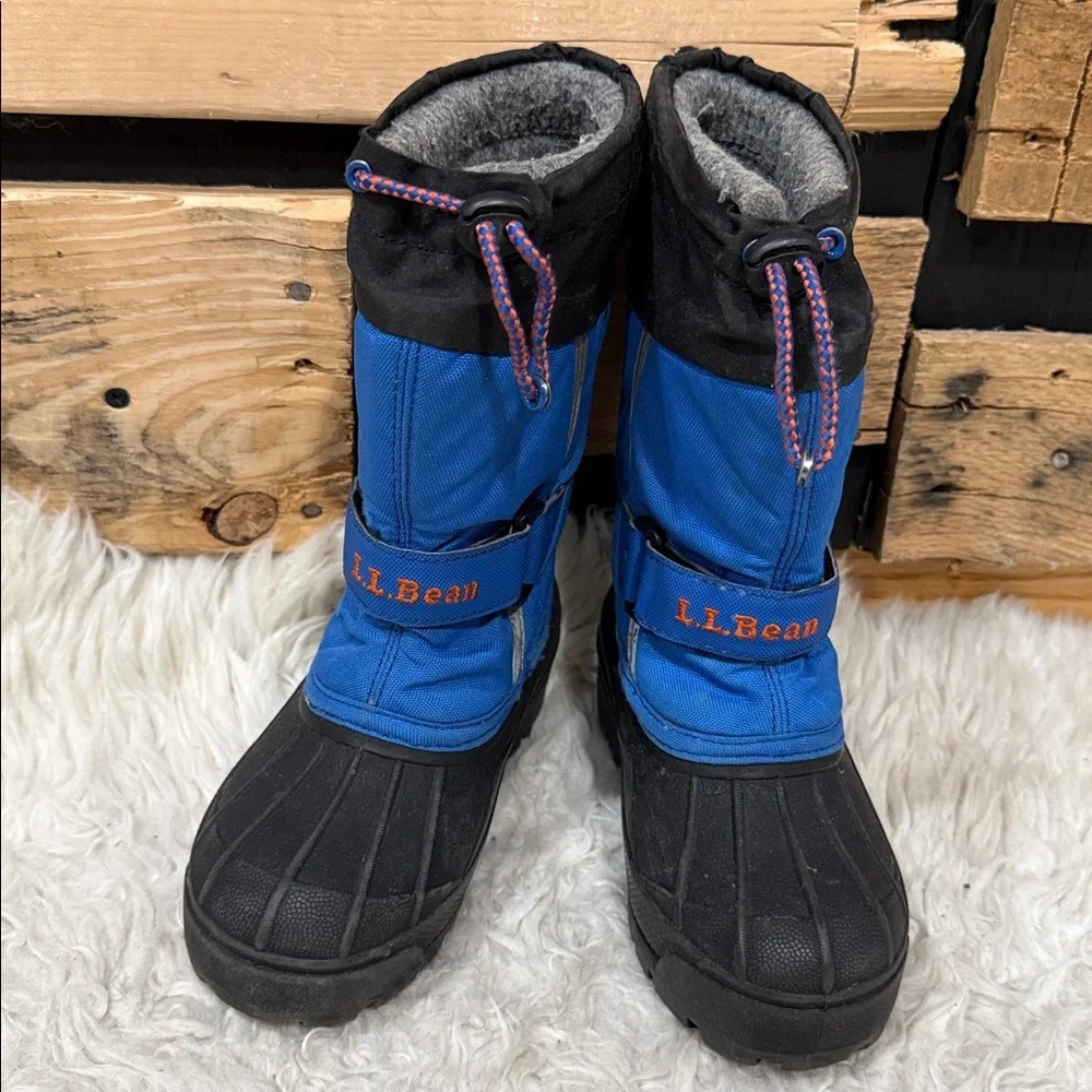L.L.Bean Kids' Northwoods Boots in royal‎ blue and black Size 10